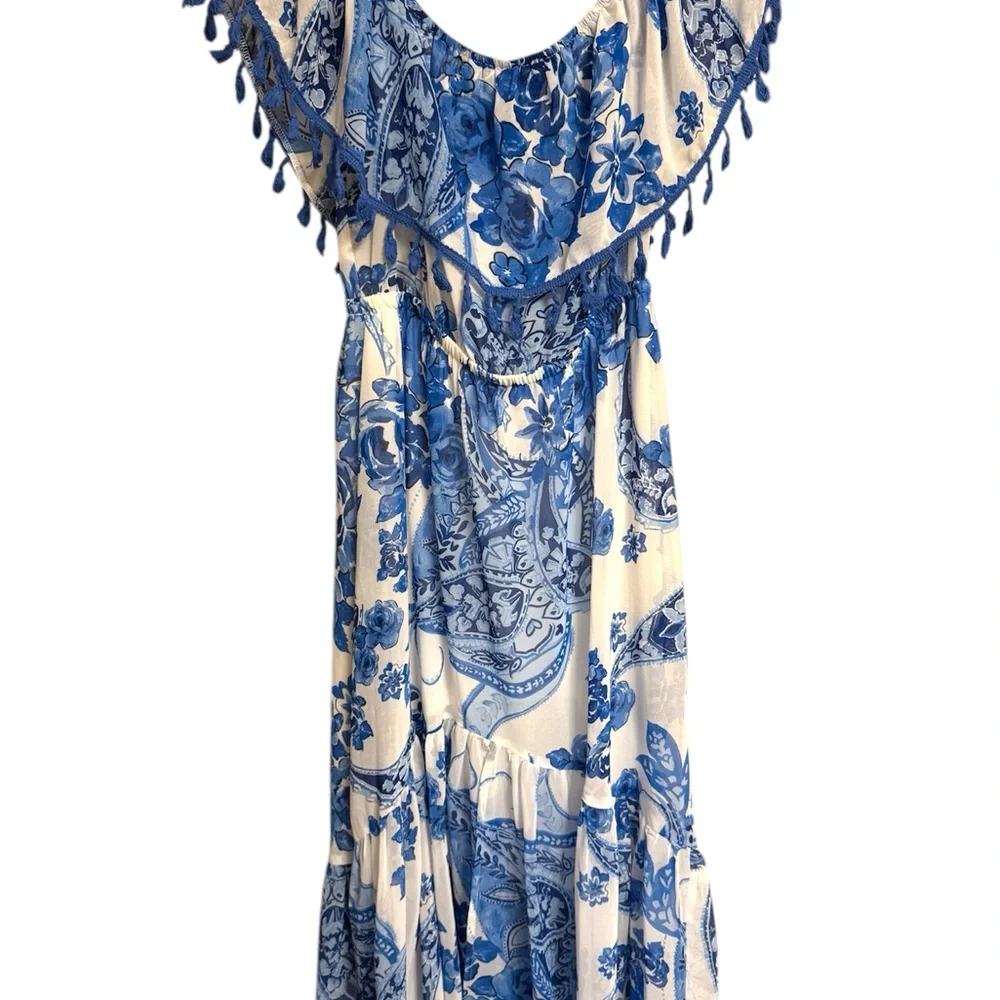 Flying tomato Blue Floral Maxi Dress - Picture 2 of 5